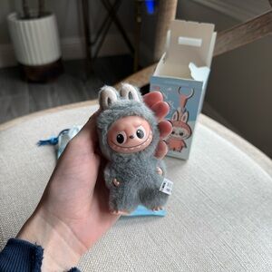 Labubu the monsters pin for lover series letter W